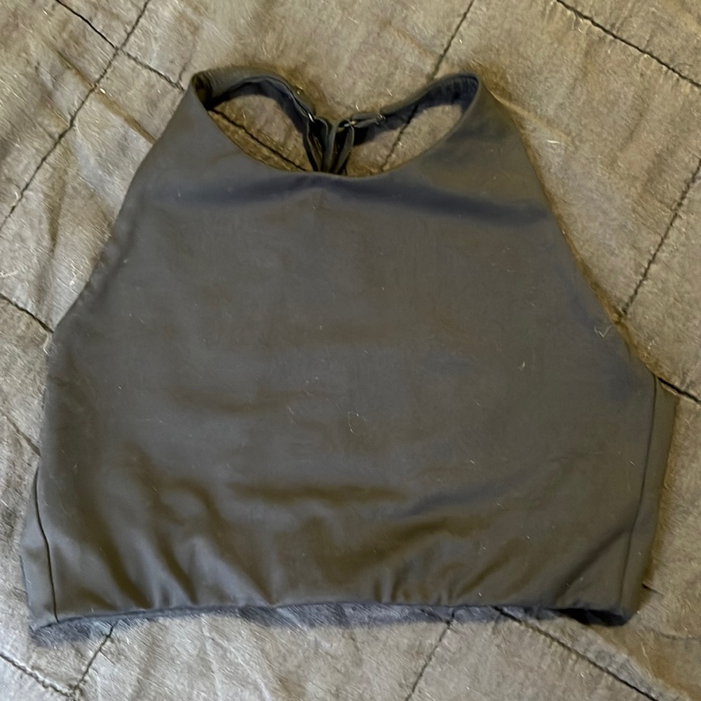 Girlfriend Collective black topanga bra sz small—VGUC